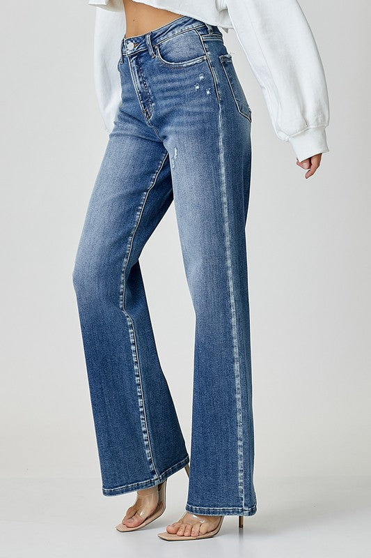 High Waisted Jeans with Pockets